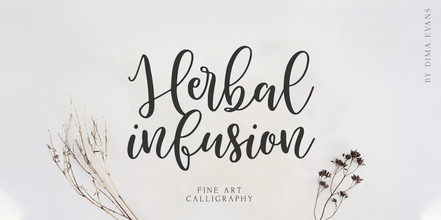 Шрифт Herbal Infusion
